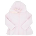 Chaqueta tipo gaban para niña-rosado