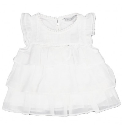 Camisa mayoral para niña-blanca