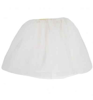 Falda tutu para niña-blanca