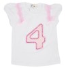 Camiseta para niña estampada-blanca