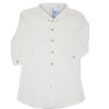 Camisa manga 3 cuatos- blanco hueso