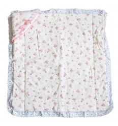 Cobertor doble faz para bebé-rosa
