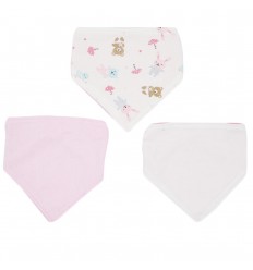 Set de bandanas por 3 para bebé niña