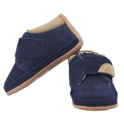 Zapato no tuerce nobuck- Azul