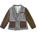 Blazer para niño - Gris con cafe