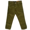 Pantalon en pana para niño -verde caza