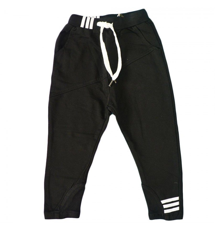 Pantalon sudadera para niño- Negra-KidHouse