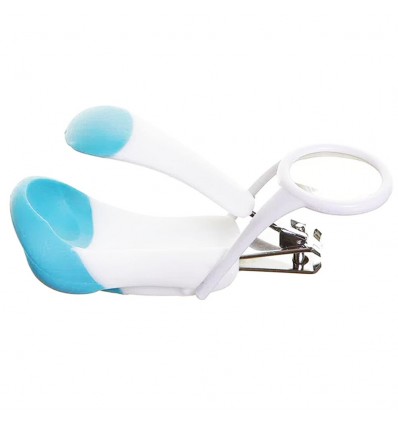 Cortaúñas con lupa para bebé- Azul