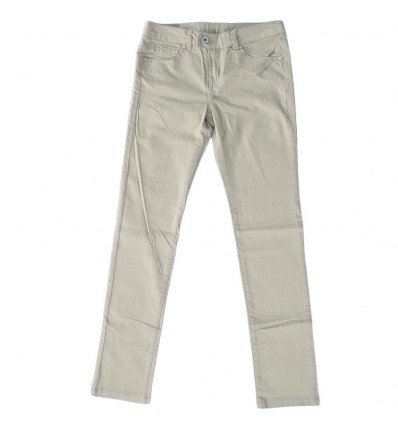 Pantalon dril para niña- Beige-KidHouse