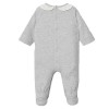 Pijama enteriza para bebé osita-Gris