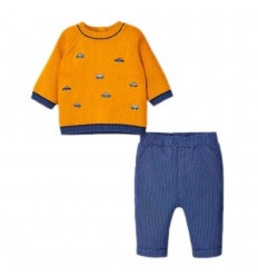 Conjunto 2 piezas para bebé niño-curcuma