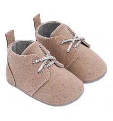 Zapato para bebé niño en gamuza- Beige