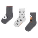 Set de 3 pares de medias-panda Gris