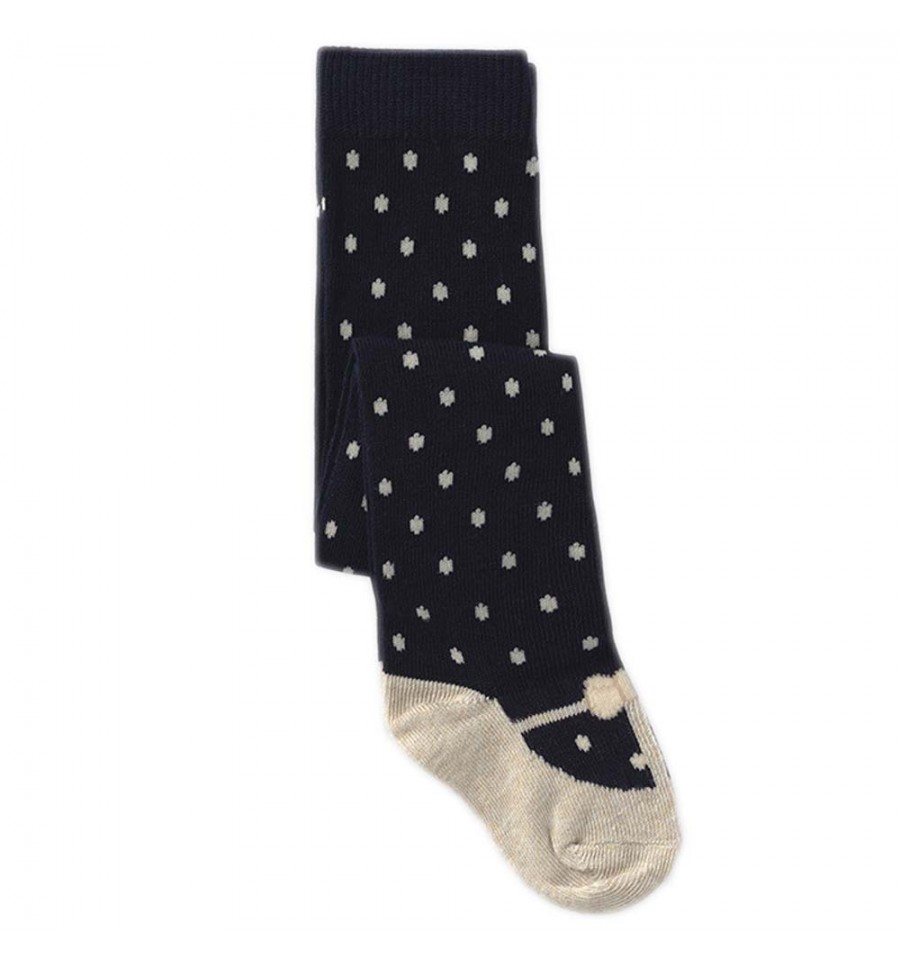 Media pantalon para niña-marino con pepas-KidHouse