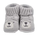 Medias zapato en hilo Oso Gris