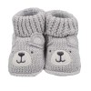 Medias zapato en hilo Oso Gris