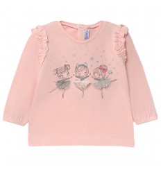 Buzo para bebé niña bailarinas- Rosado