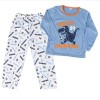 Pijama dos piezas para niño- Azul Dinosaurio soccer