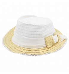 Sombrero tejido para niña Mayoral - Blanco