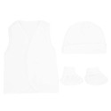 Set de ropa uci para bebé prematuro- blanco