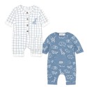 Set por 2 mamelucos para bebé niño- animales