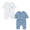 Set por 2 mamelucos para bebé niño- animales