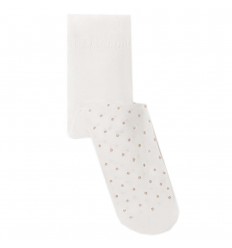 Media velada pantalon con brillante- Crudo