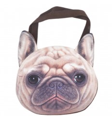 Bolso cara de bull dog frances - Cafe