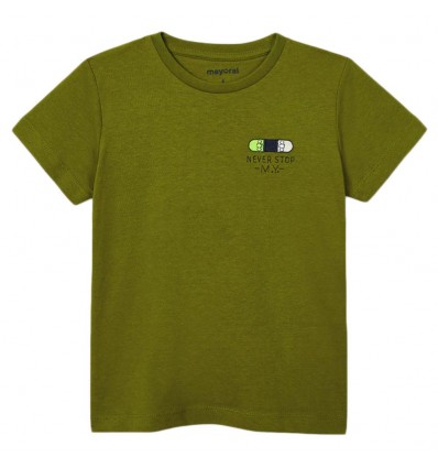 Camiseta ECOFRIENDS never stop niño -Verde
