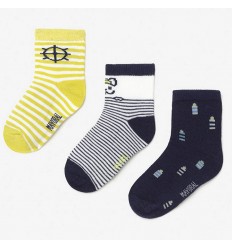 Set de 3 pares de medias para bebé- Lima