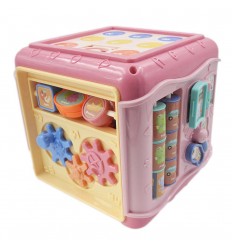 Juego para bebé cubo de sabiduria- Rosa