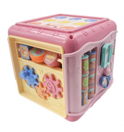 Juego para bebé cubo de sabiduria- Rosa