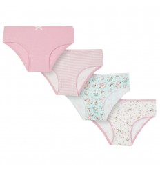 Set de 4 panties para niña- Rosa