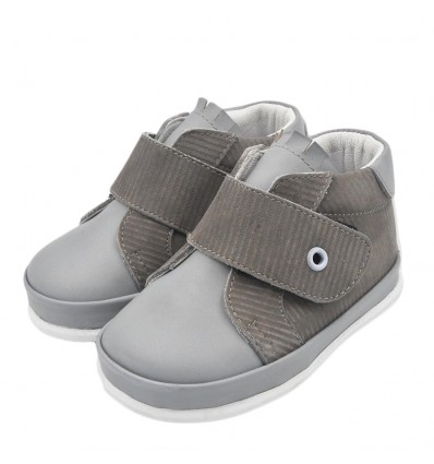 Zapato no tuerce para niño-Combinado Gris