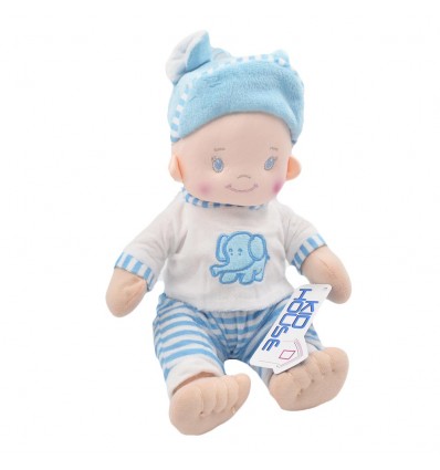 Bebé niño en tela con sonido de oración- Azul