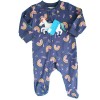 Pijama enteriza para bebé niña Azul Unicornio