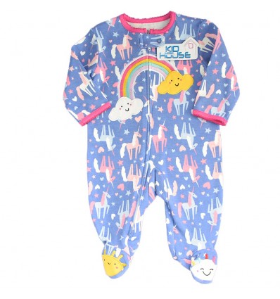 Pijama enteriza para bebé niña - Arcoiris