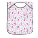 Babero con cuello extendido - Elefantes rosa