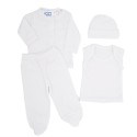 Conjunto de ropa para bebé prematuro- Blanco