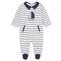 pijama enteriza para bebé niño- Rayas barco