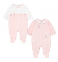 Set de 2 pijamas para bebé niña - Rosa